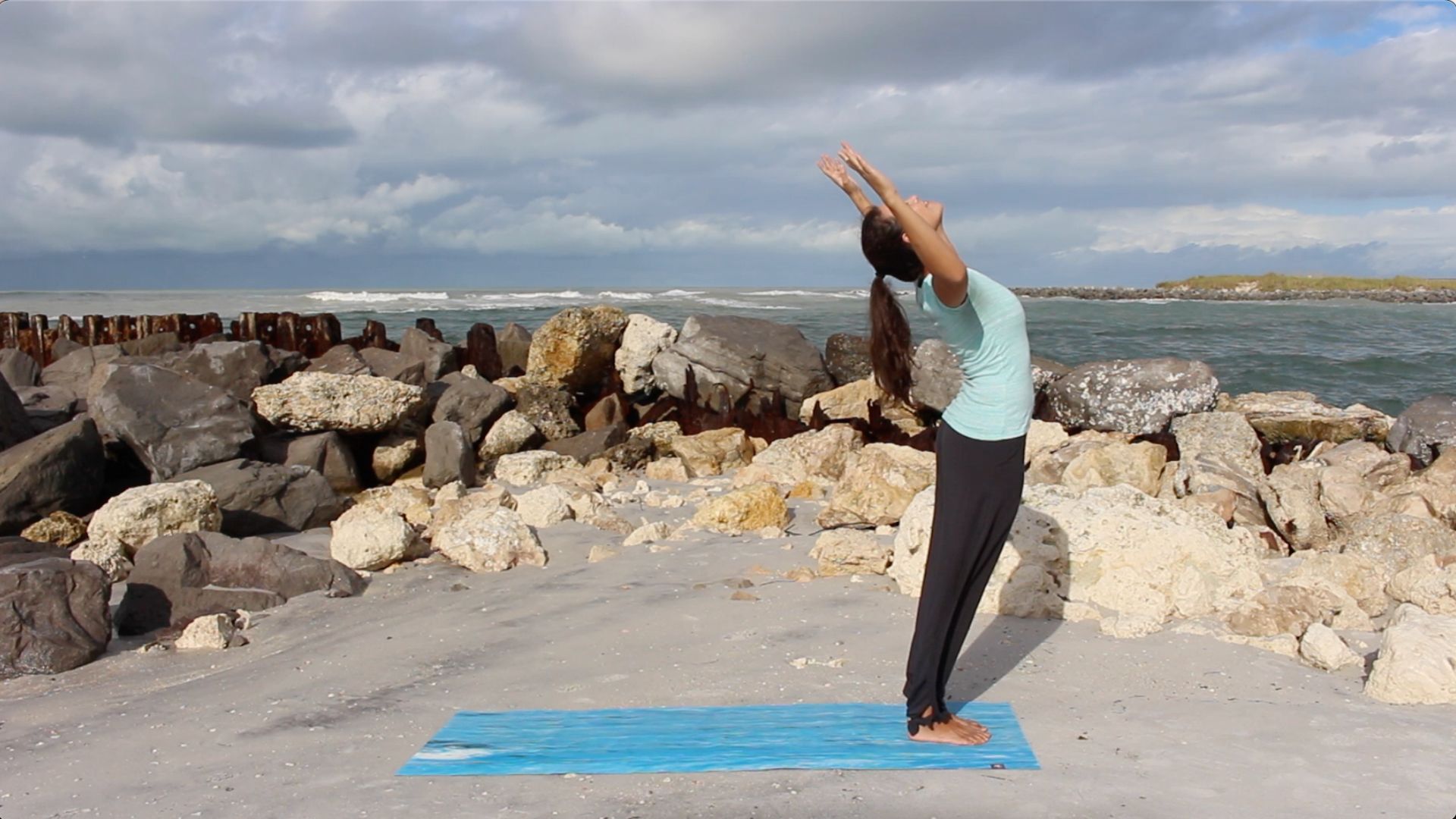 Christian Yoga open heart posture