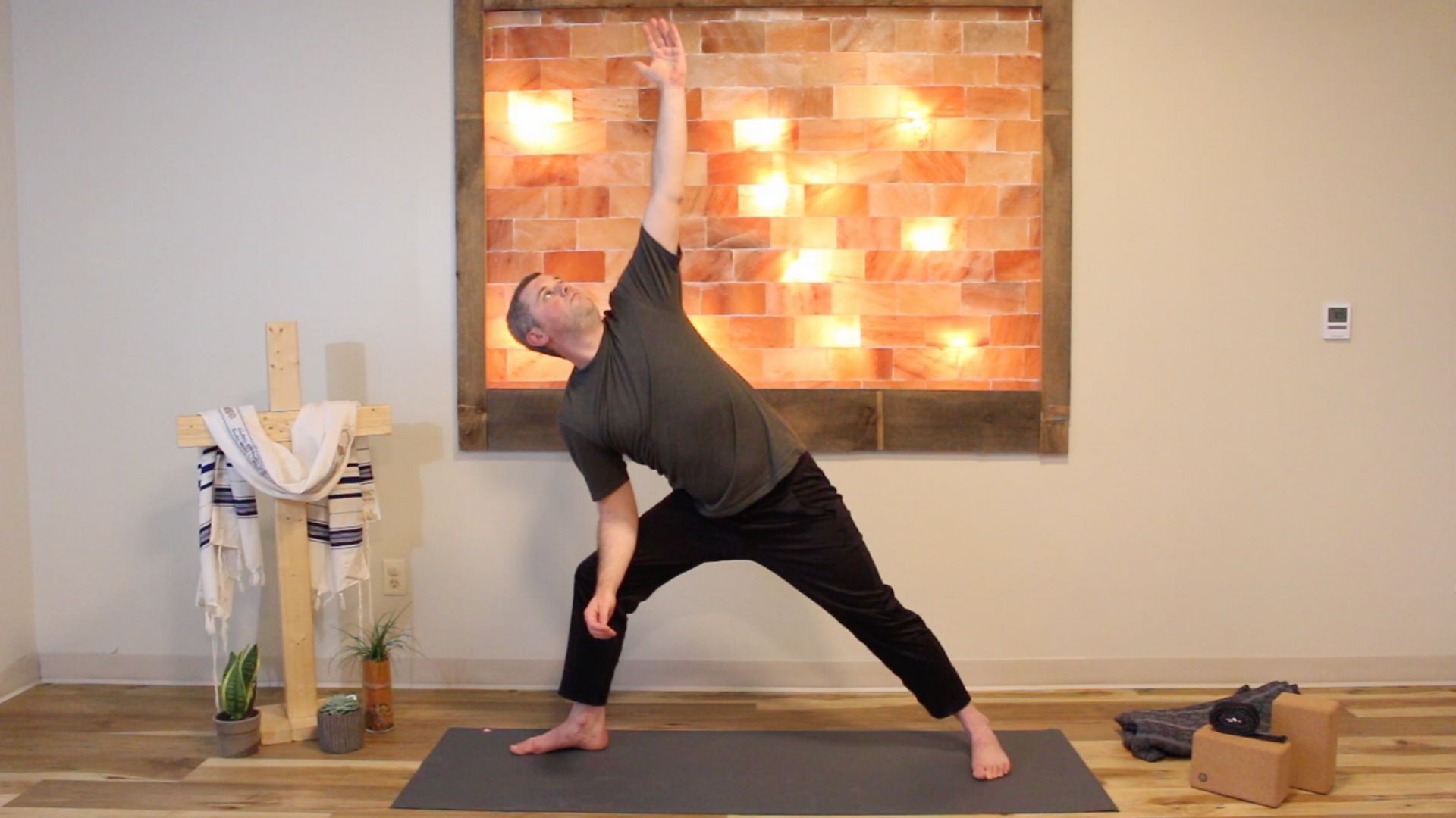 christian yoga side angle posture