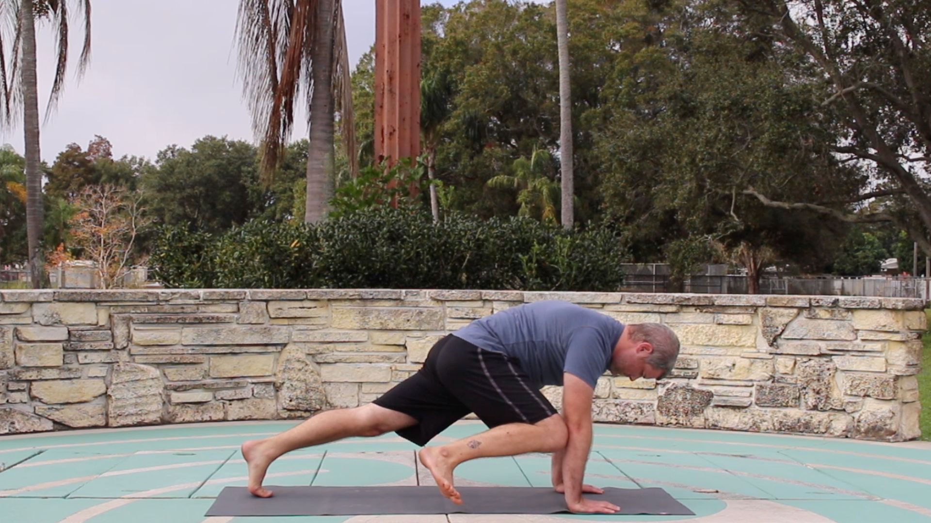 Movement helps slow the body and mind in Christian yoga