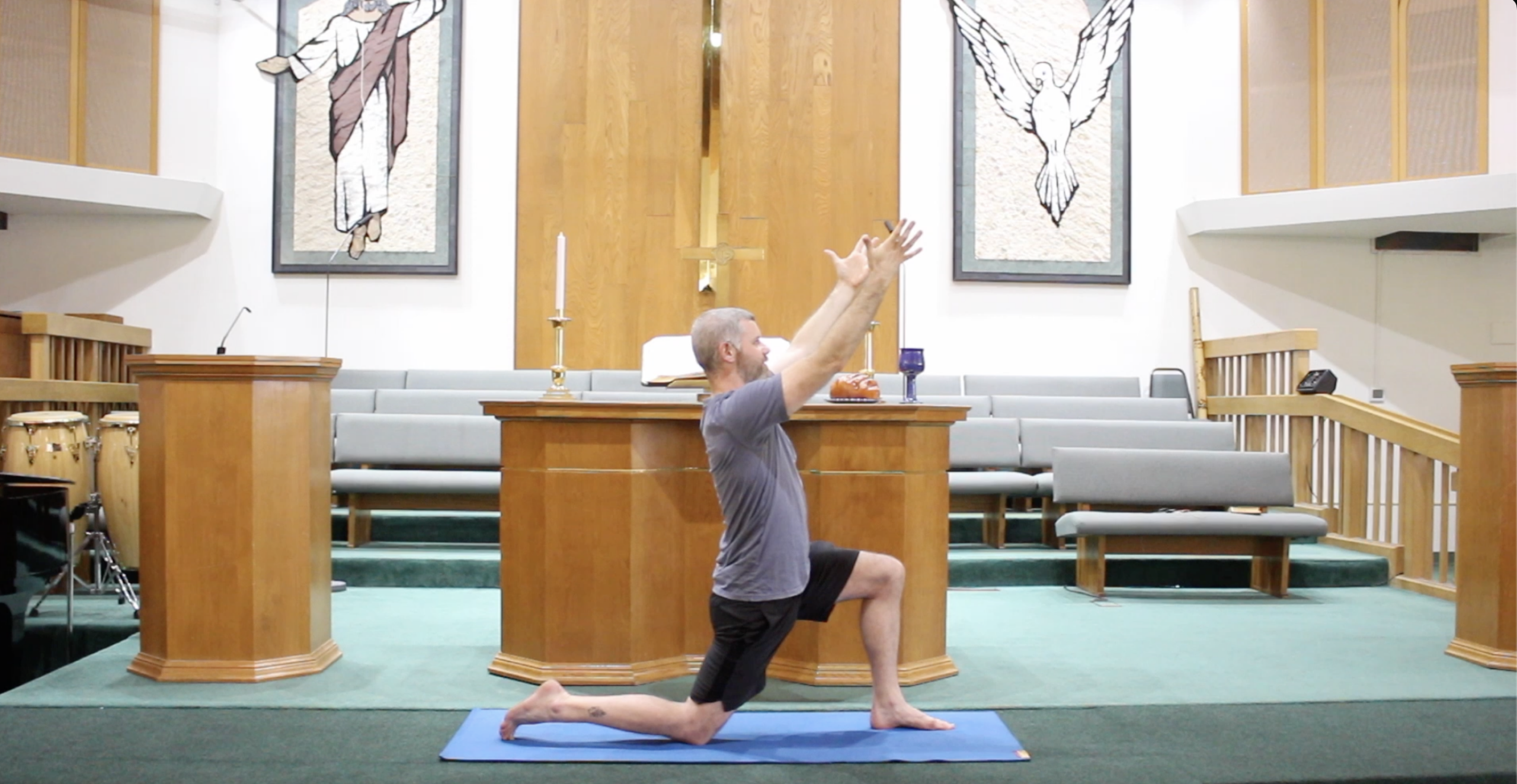 Lifting Hands in Christian Yoga